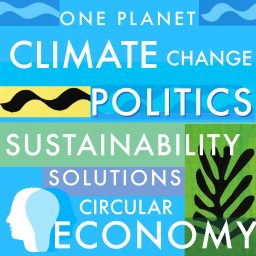 Artwork for Sustainability, Climate Change, Renewable Energy, Politics, Activism, Biodiversity, Carbon Footprint, Wildlife, Regenerative Agriculture, Circular Economy, Extinction, Net-Zero · One Planet Podcast
