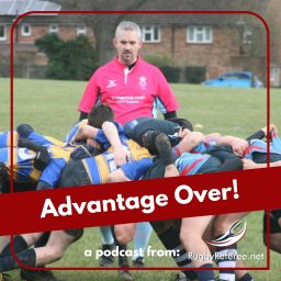 Artwork for Advantage Over podcast for rugby referees